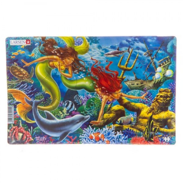 Larsen dėlionė (puzzle) Undinėlės ir delfinas Midi