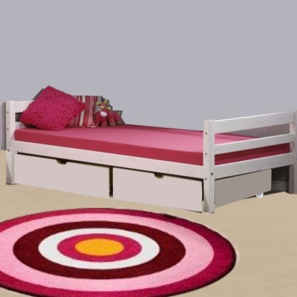 MINI lova paaugusiam vaikui/jaunuoliui 200 cm, su stalčiais, balinta
