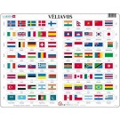 Larsen lietuviška dėlionė (puzzle) Šalių vėliavos Maxi