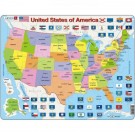 Larsen dėlionė (puzzle) JAV žemėlapis Maxi
