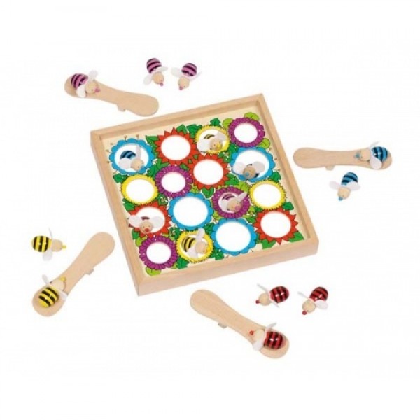 GOKI  деревянная развивающая игра Пчелки